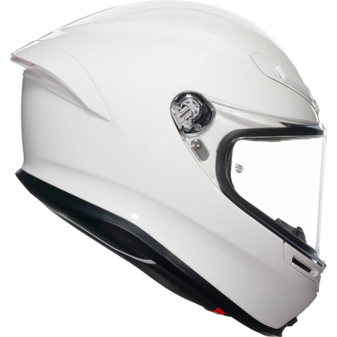 AGV K6 S Solid Helmet White - Right Side View