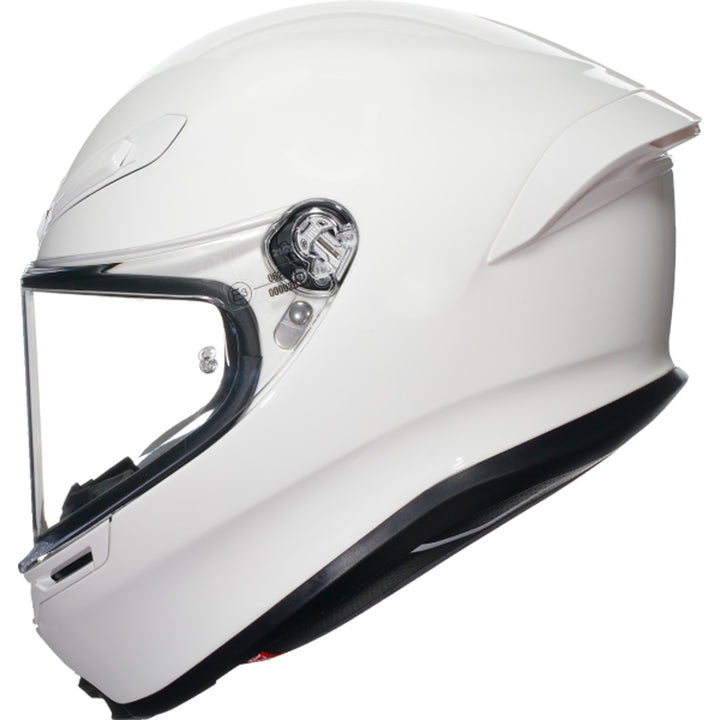 AGV K6 S Solid Helmet White - Left Side View