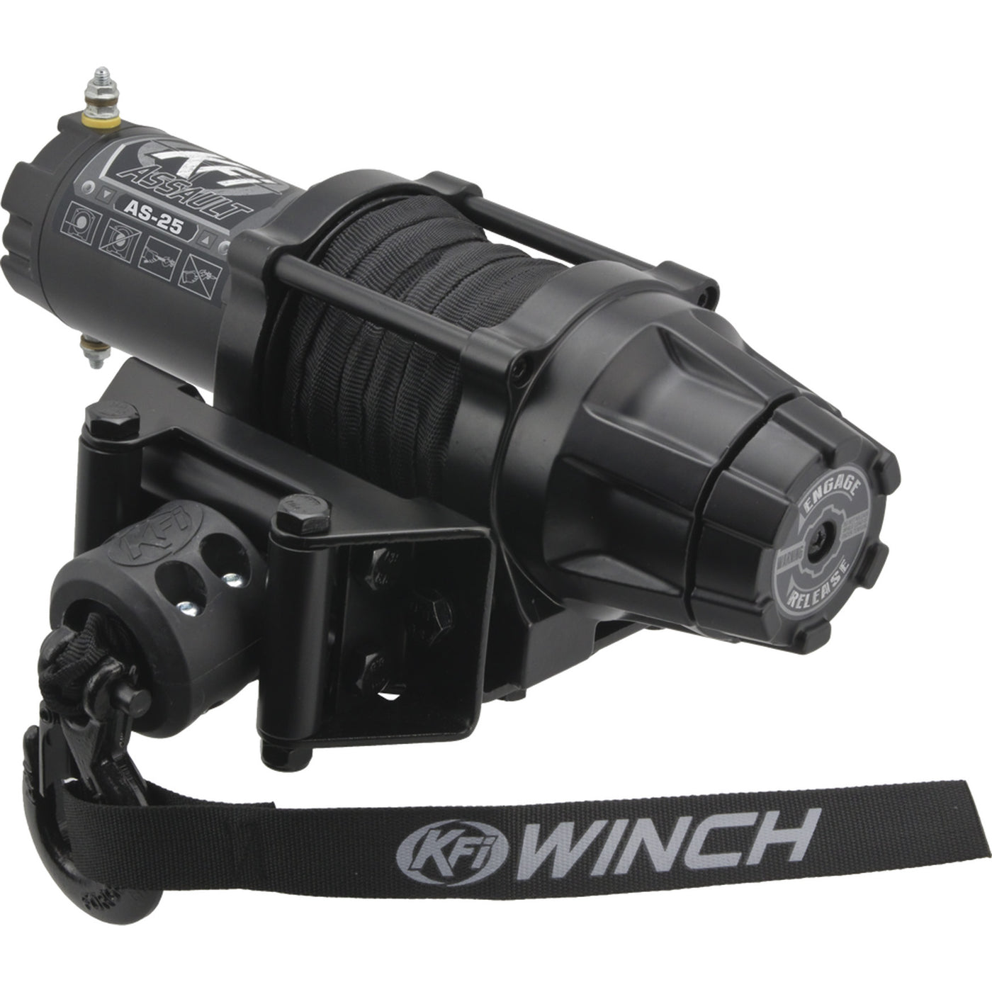 KFI AS-25 Winch - Angled Front View