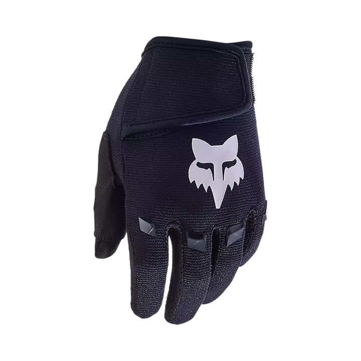 Fox Racing Kids Dirtpaw Gloves Black - Back of Hand View