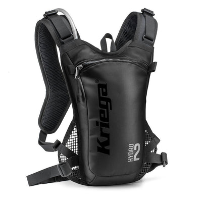 Kriega Hydro-2 Hydration Pack Black - Front View