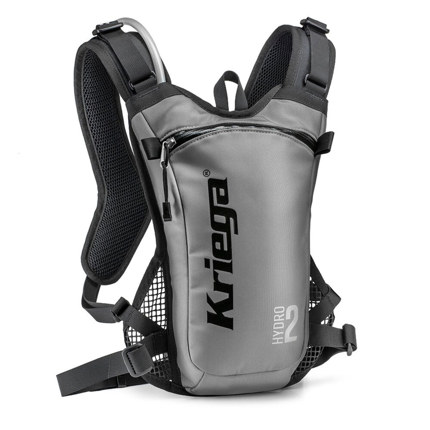 Kriega Hydro-2 Hydration Pack Silver - Front View