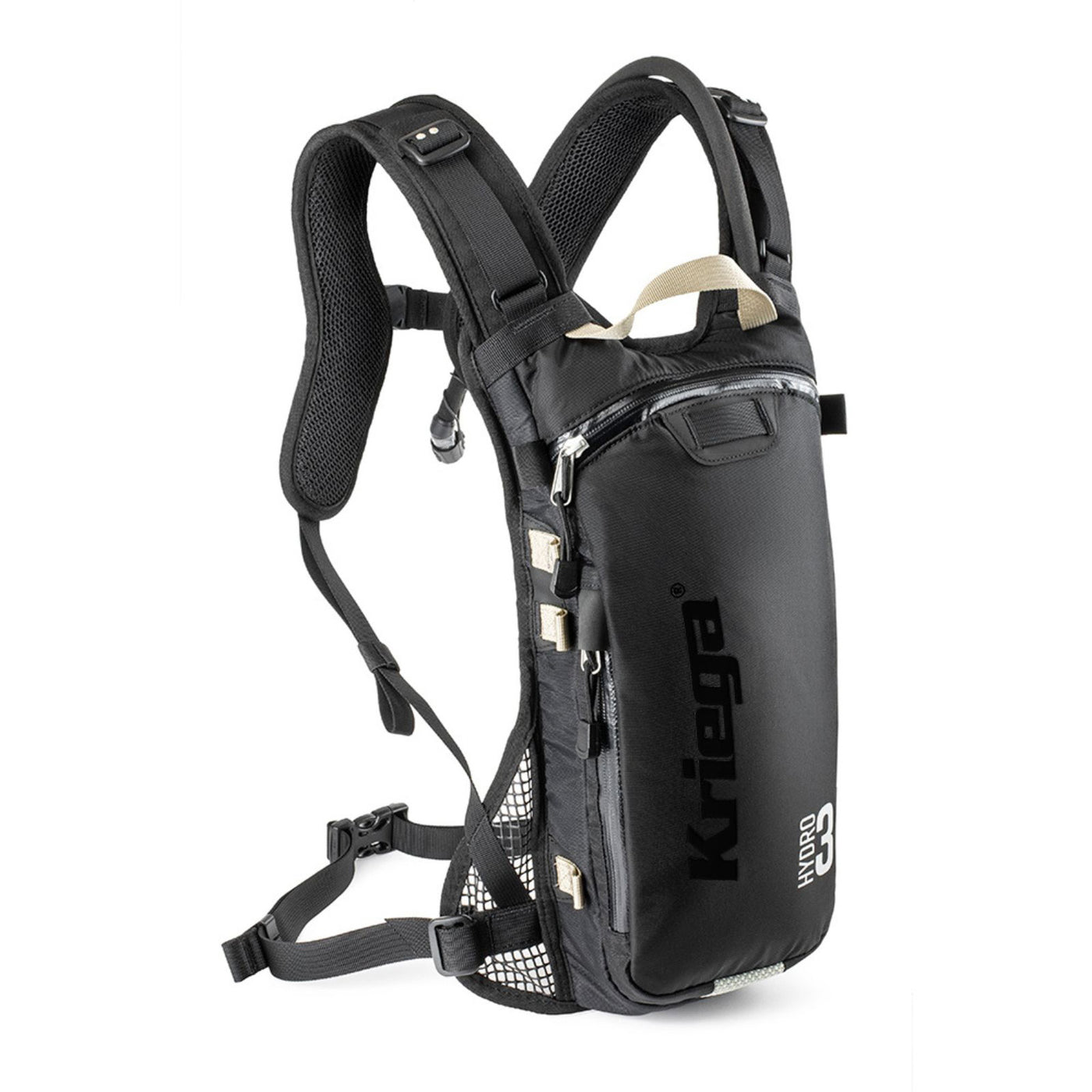 Kriega Hydro-3 Hydration Pack Black - Front Side View