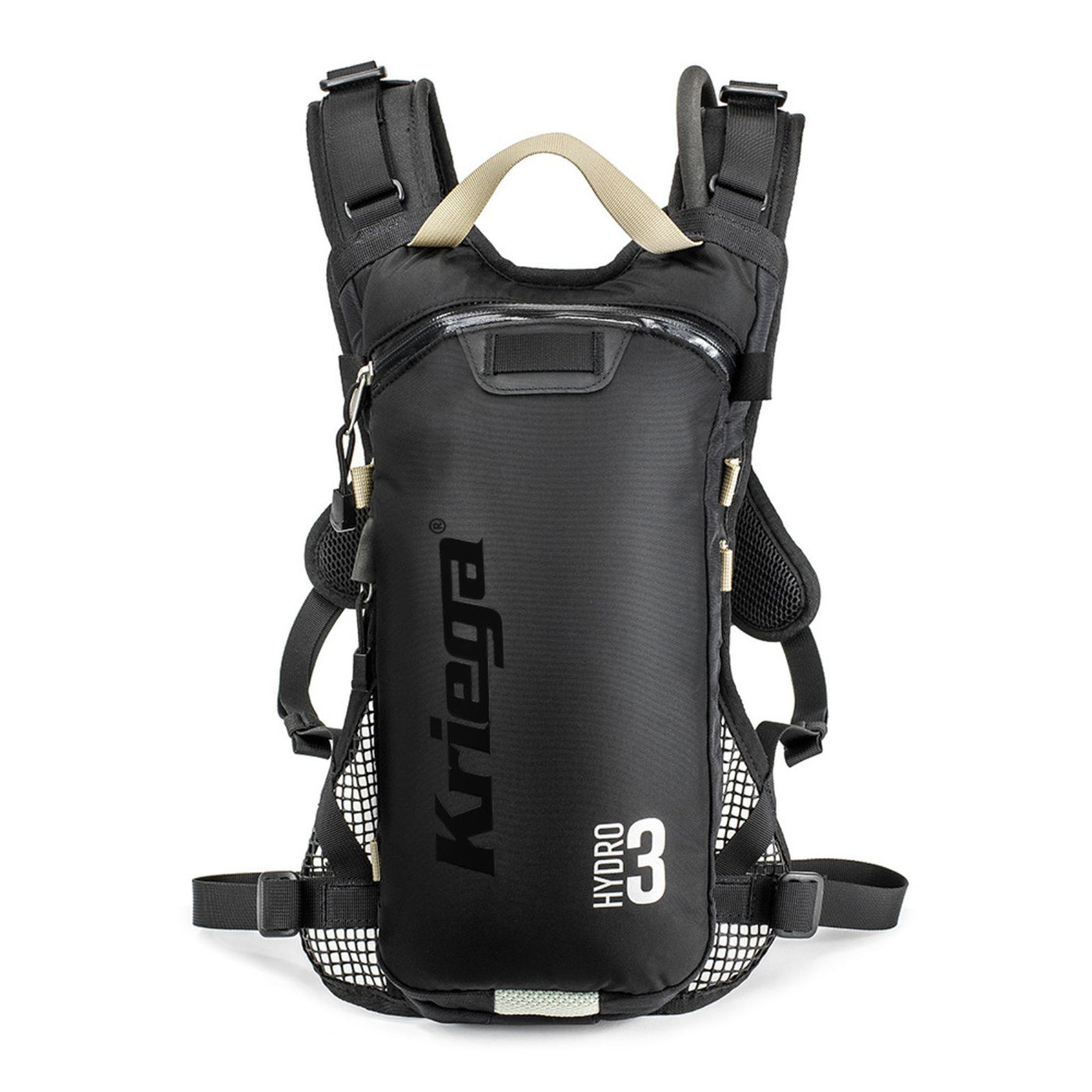 Kriega Hydro-3 Hydration Pack Black - Front View