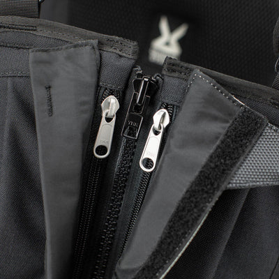 Kriega R35 Backpack - Close-Up of Chest Zippers