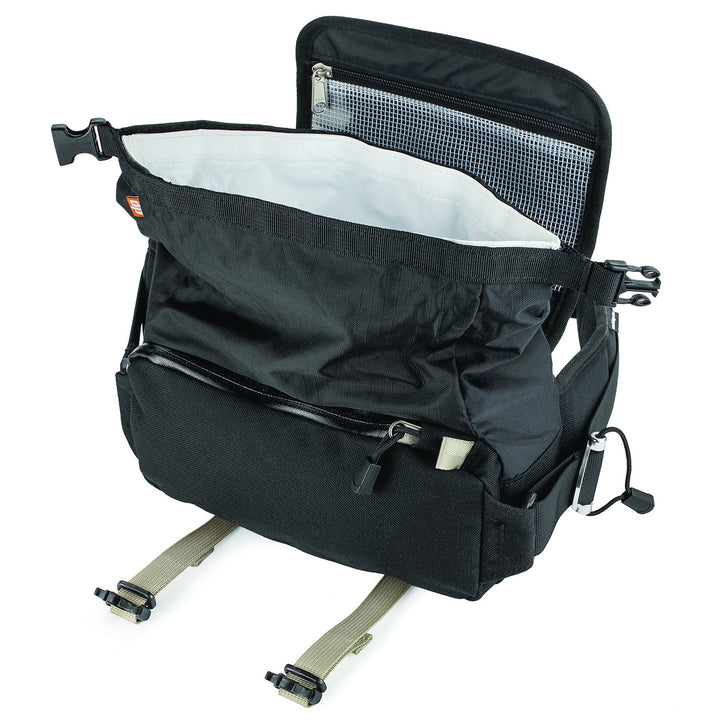 Kriega R3 Waist Pack - Angled Side View with Mid Section Opened