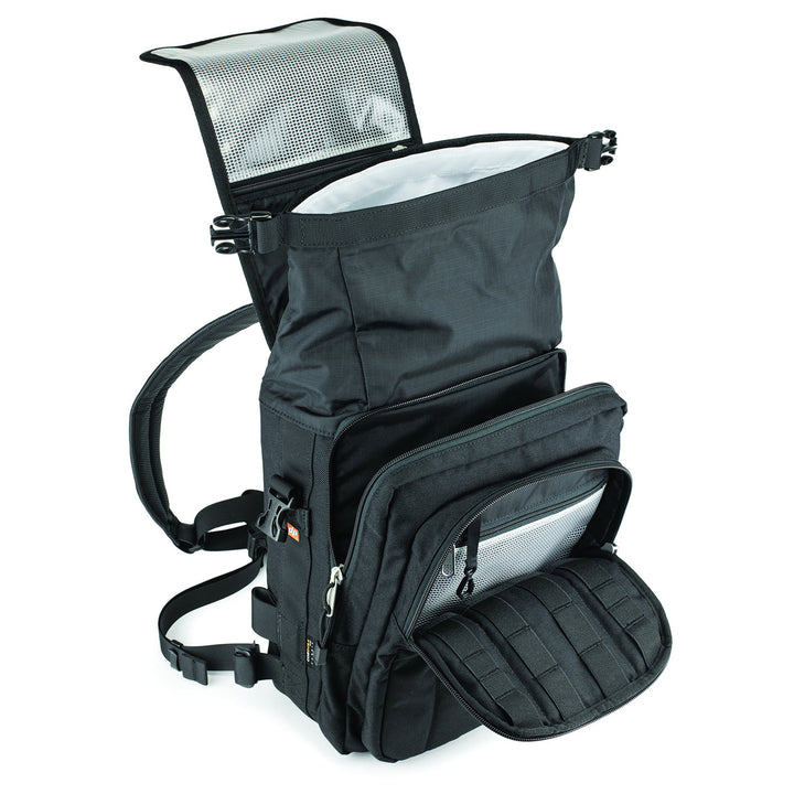 Kriega Sling Pro Messenger Bag - Front View with All Sections Opened