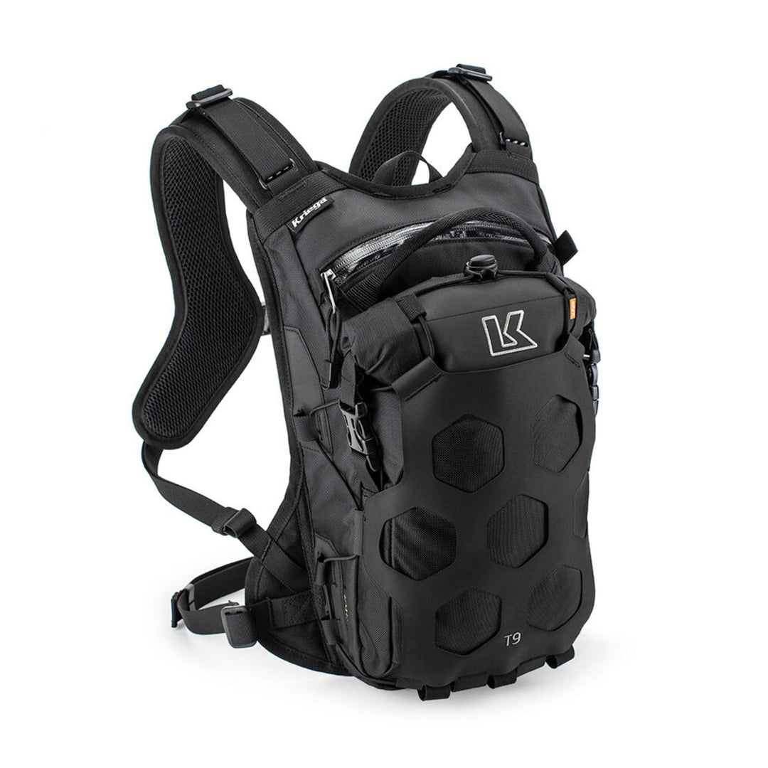 Kriega Trail 9 Adventure Backpack Black - Front View