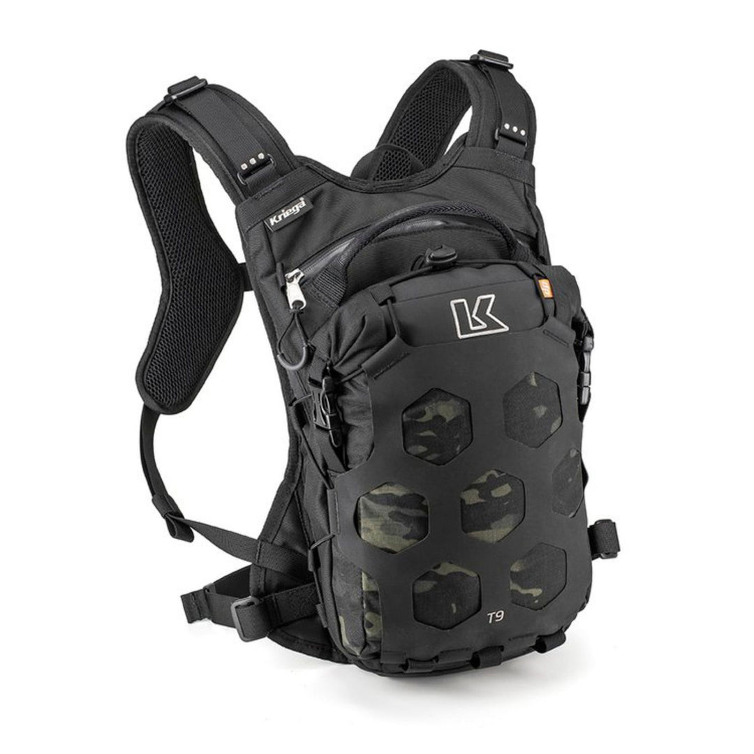Kriega Trail 9 Adventure Backpack Multicam Black - Front View