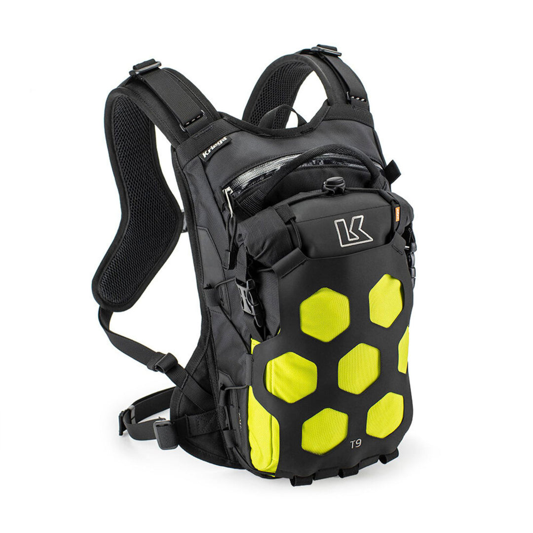 Kriega Trail 9 Adventure Backpack Lime - Front View