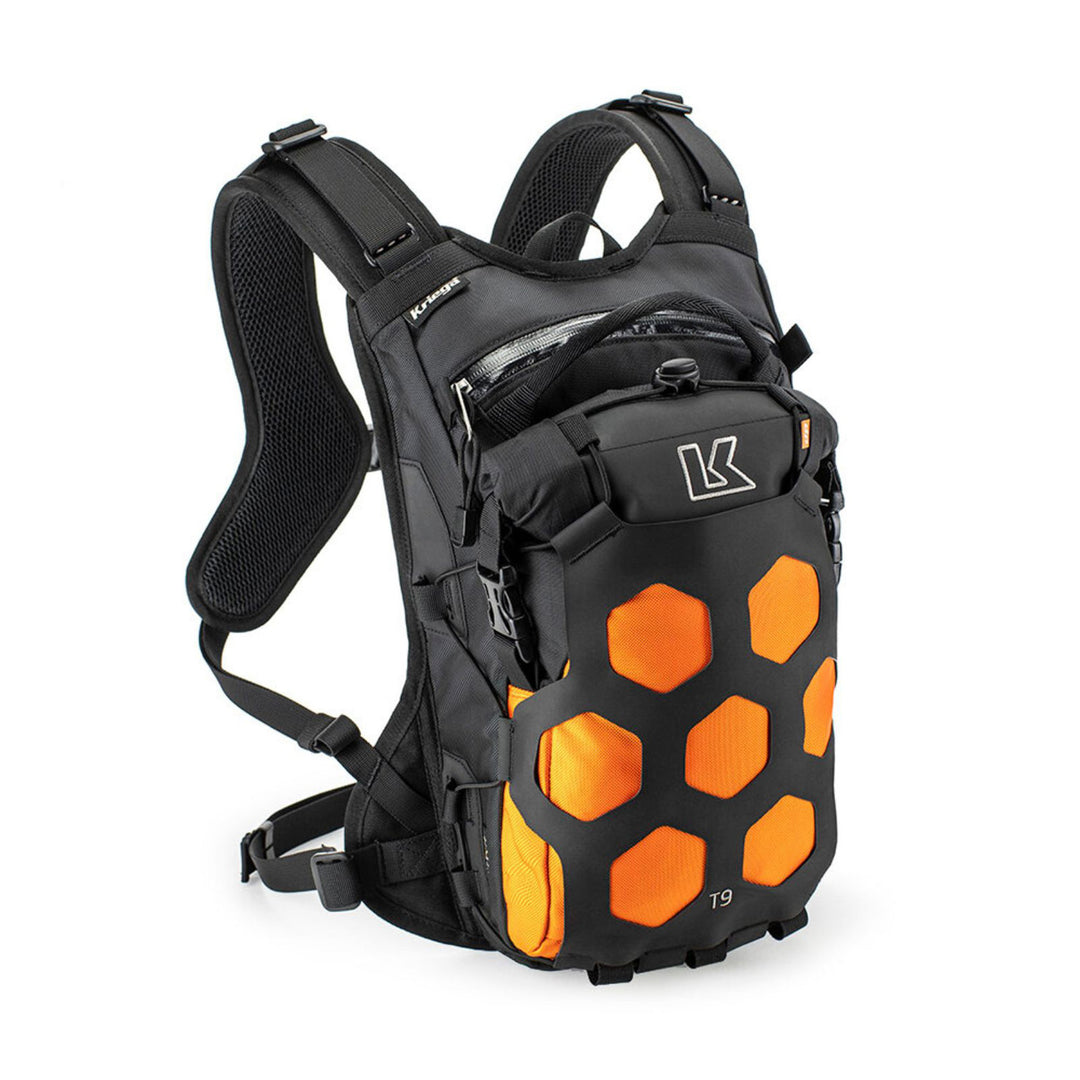 Kriega Trail 9 Adventure Backpack Orange - Front View