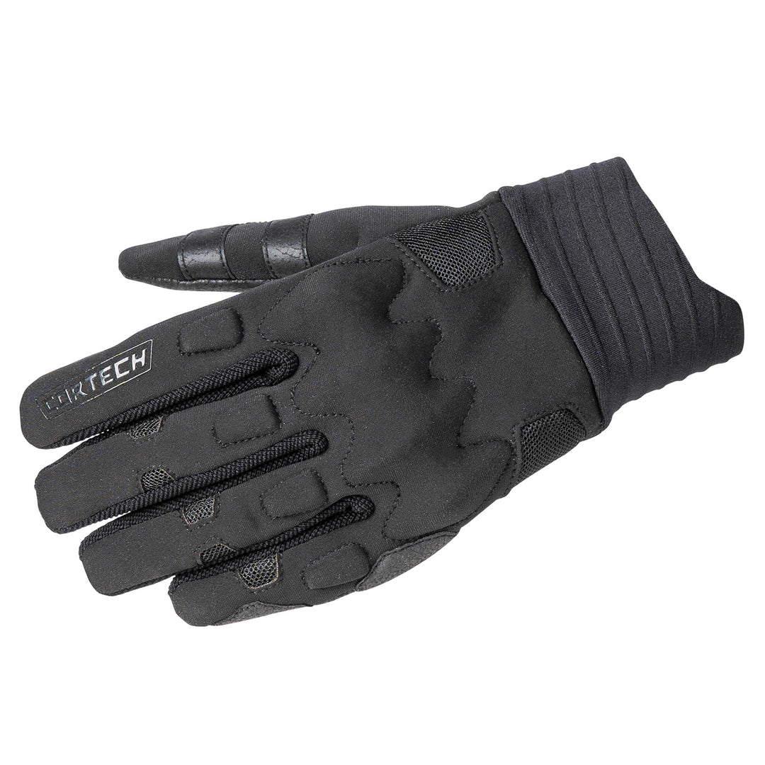 Cortech Lite Gloves Black/Black - Back of Hand View