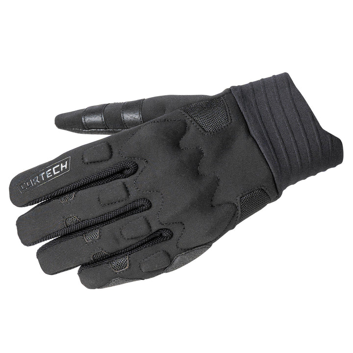 Cortech Lite Gloves Black/Black - Back of Hand View