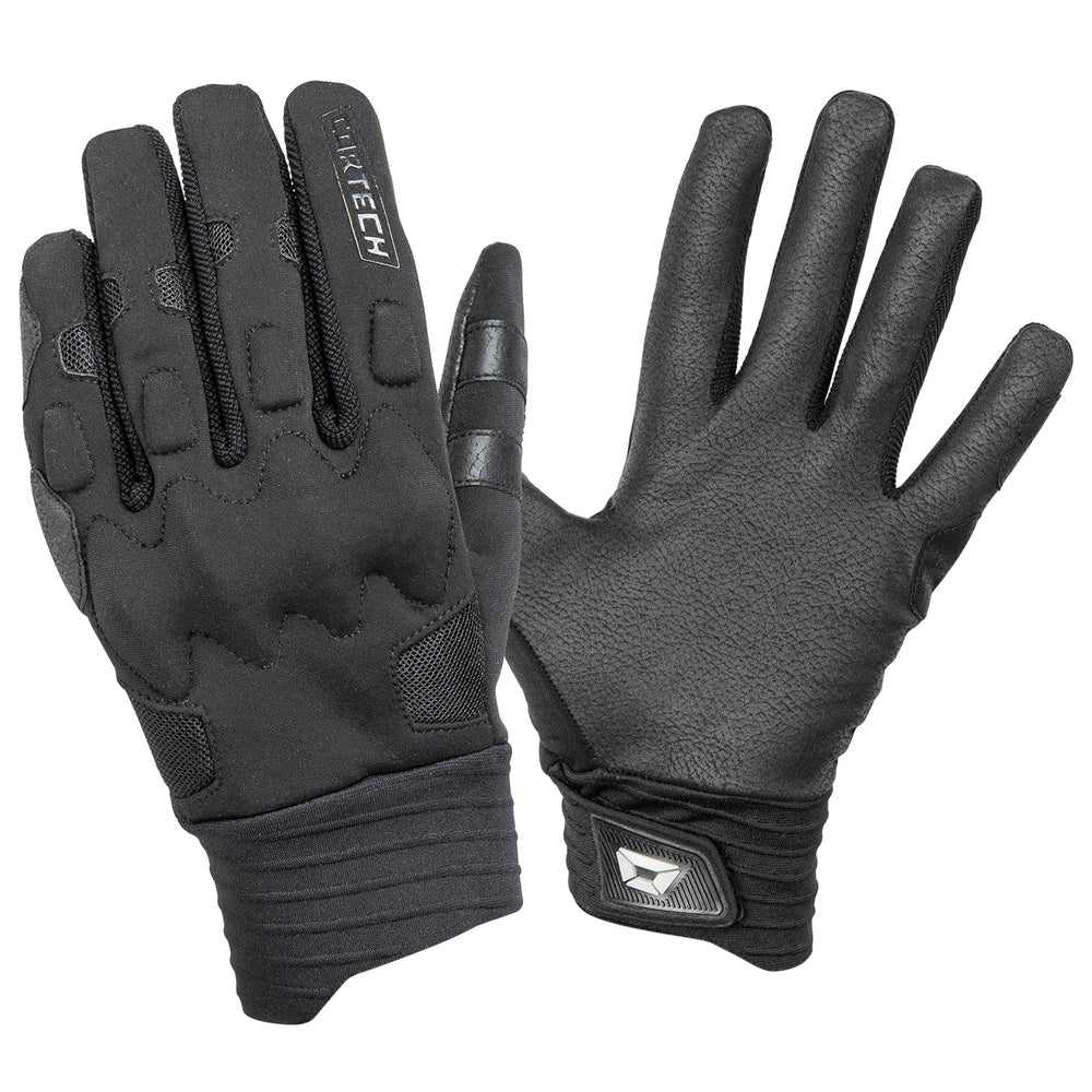 Cortech Lite Gloves Black/Black - Back of Hand and Palm Views of Pair