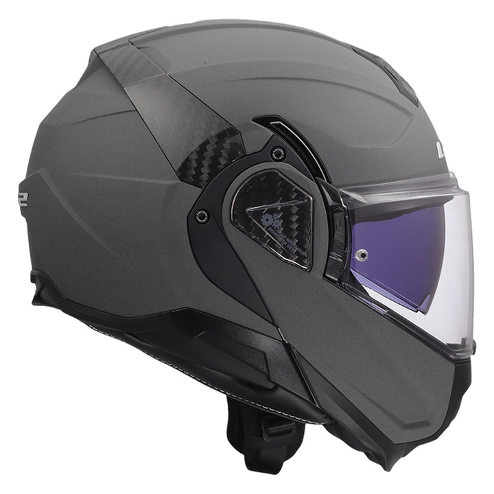 LS2 Helmets Advant II Solid Helmet Concrete Gray - Right Side View