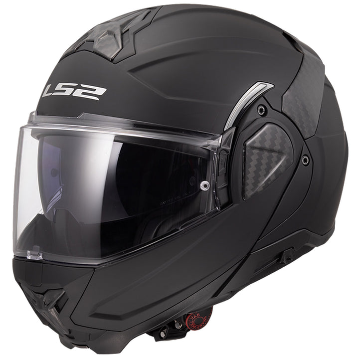 LS2 Helmets Advant II Solid Helmet Matte Black - Front Left Side View
