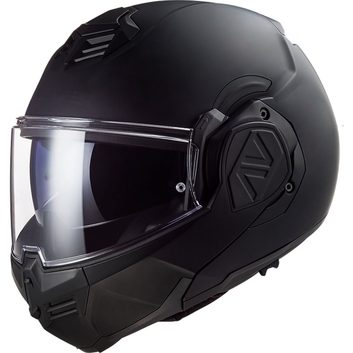 LS2 Helmets Advant Solid Helmet Matte Noir - Front Side View