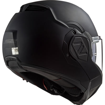 LS2 Helmets Advant Solid Helmet Matte Noir - Rear Side View