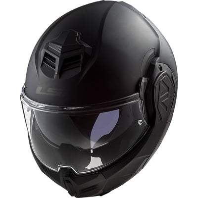 LS2 Helmets Advant Solid Helmet Matte Noir - Front Top Side View