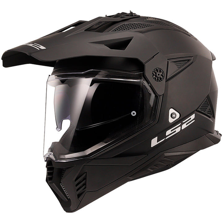 LS2 Helmets Blaze II Solid Helmet Matte Black - Front Left Side View