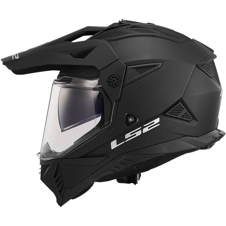 LS2 Helmets Blaze II Solid Helmet Matte Black - Left Side View