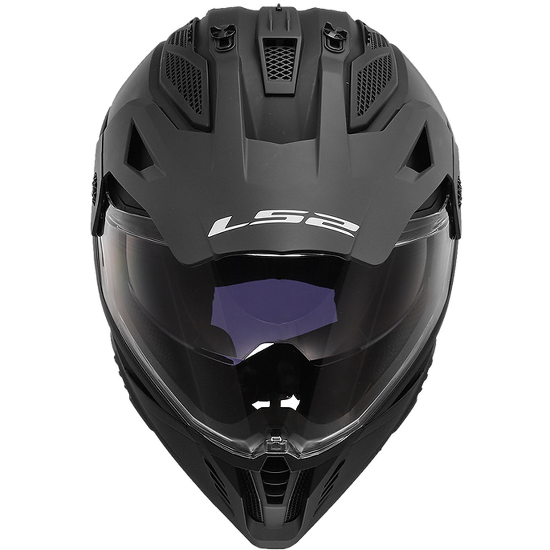 LS2 Helmets Blaze II Solid Helmet Matte Black - Front Top View