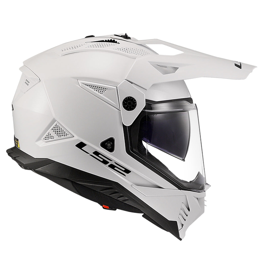 LS2 Helmets Blaze II Solid Helmet Gloss White - Right Side View