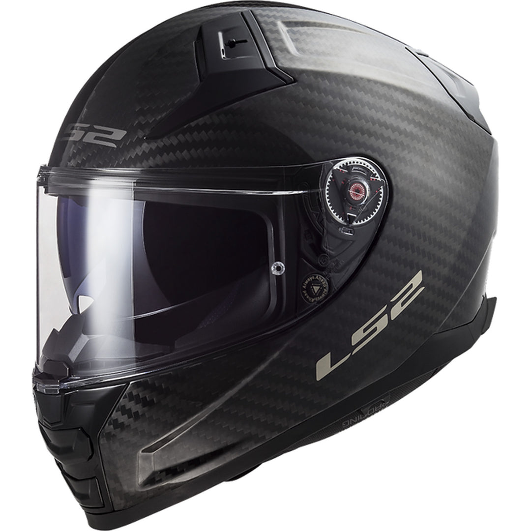 LS2 Helmets Citation II Carbon Helmet Gloss Carbon - Front Side View