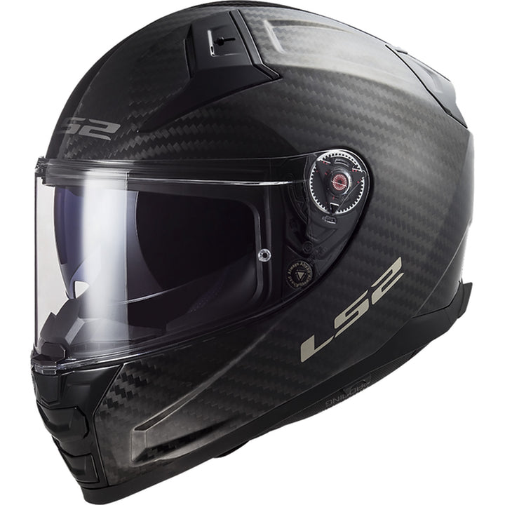 LS2 Helmets Citation II Carbon Helmet Gloss Carbon - Front Side View
