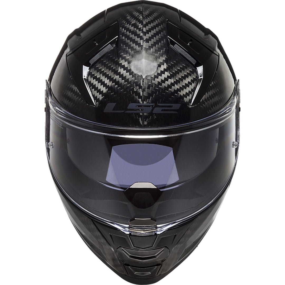 LS2 Helmets Citation II Carbon Helmet Gloss Carbon - Front Top View