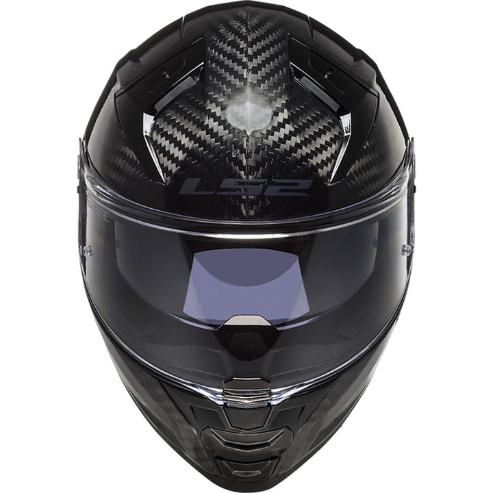 LS2 Helmets Citation II Carbon Helmet Gloss Carbon - Front Top View