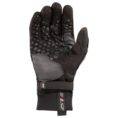 LS2 Helmets Civis Men's Touring Gloves Black - Palm View