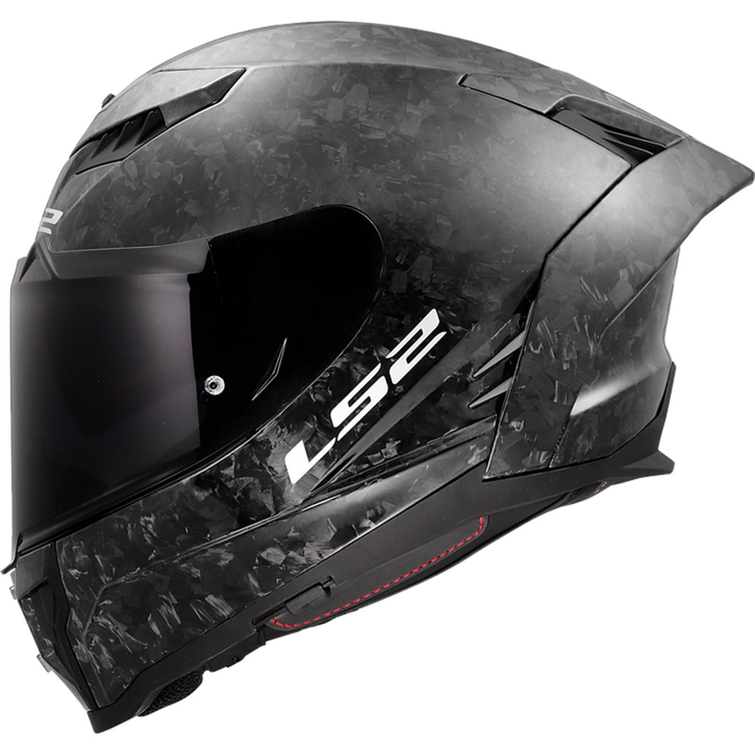 LS2 Helmets Dragon Forged Carbon Helmet Gloss Forged Carbon - Side View