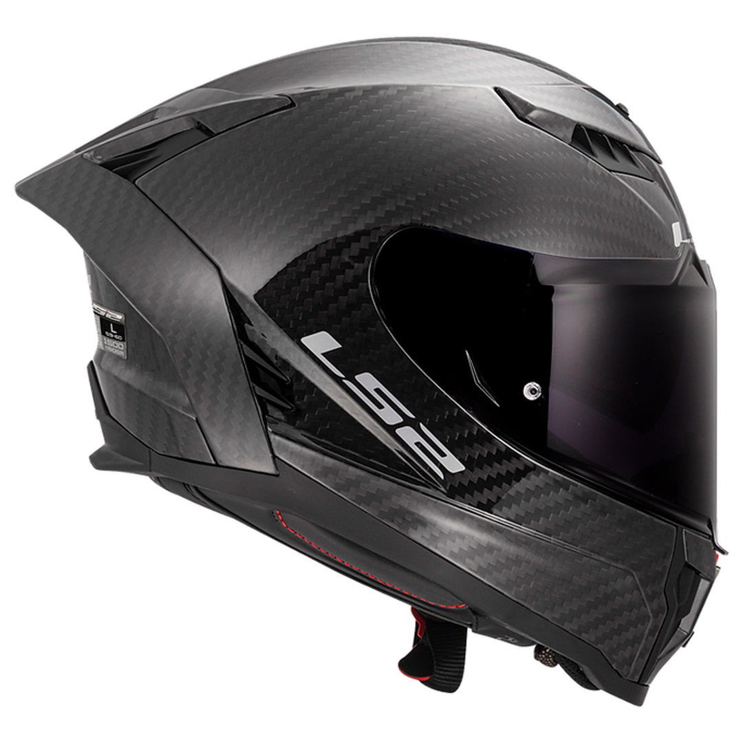 LS2 Helmets Dragon Solid Carbon Helmet Gloss Carbon - Right Side View