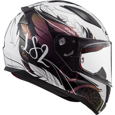 LS2 Helmets Rapid II Dream Catcher Helmet Gloss Chameleon/White - Right Side View