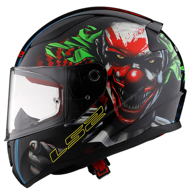 LS2 Helmets Rapid II Happy Dreams Helmet Gloss Black/Glow - Left Side View