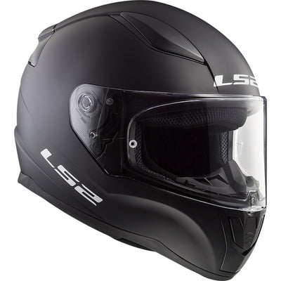 LS2 Helmets Rapid II Solid Helmet Matte Black - Front Right Side View