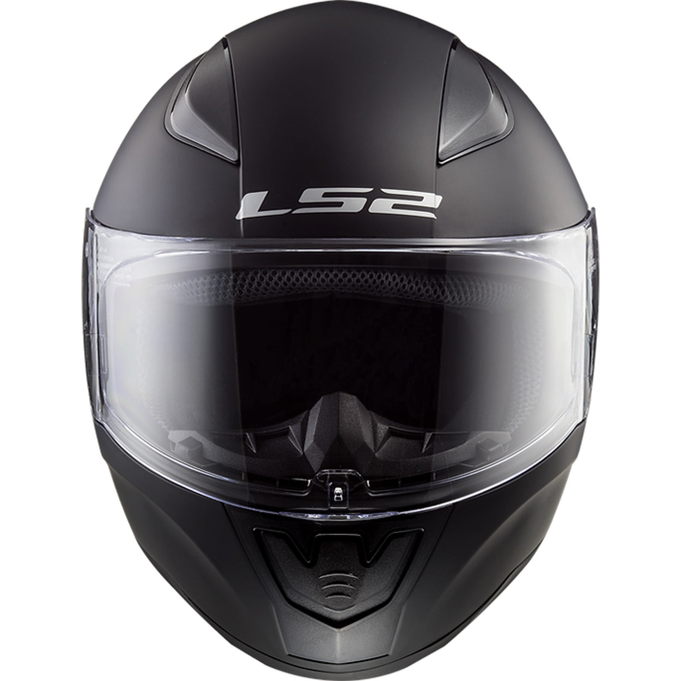 LS2 Helmets Rapid II Solid Helmet Matte Black - Front View