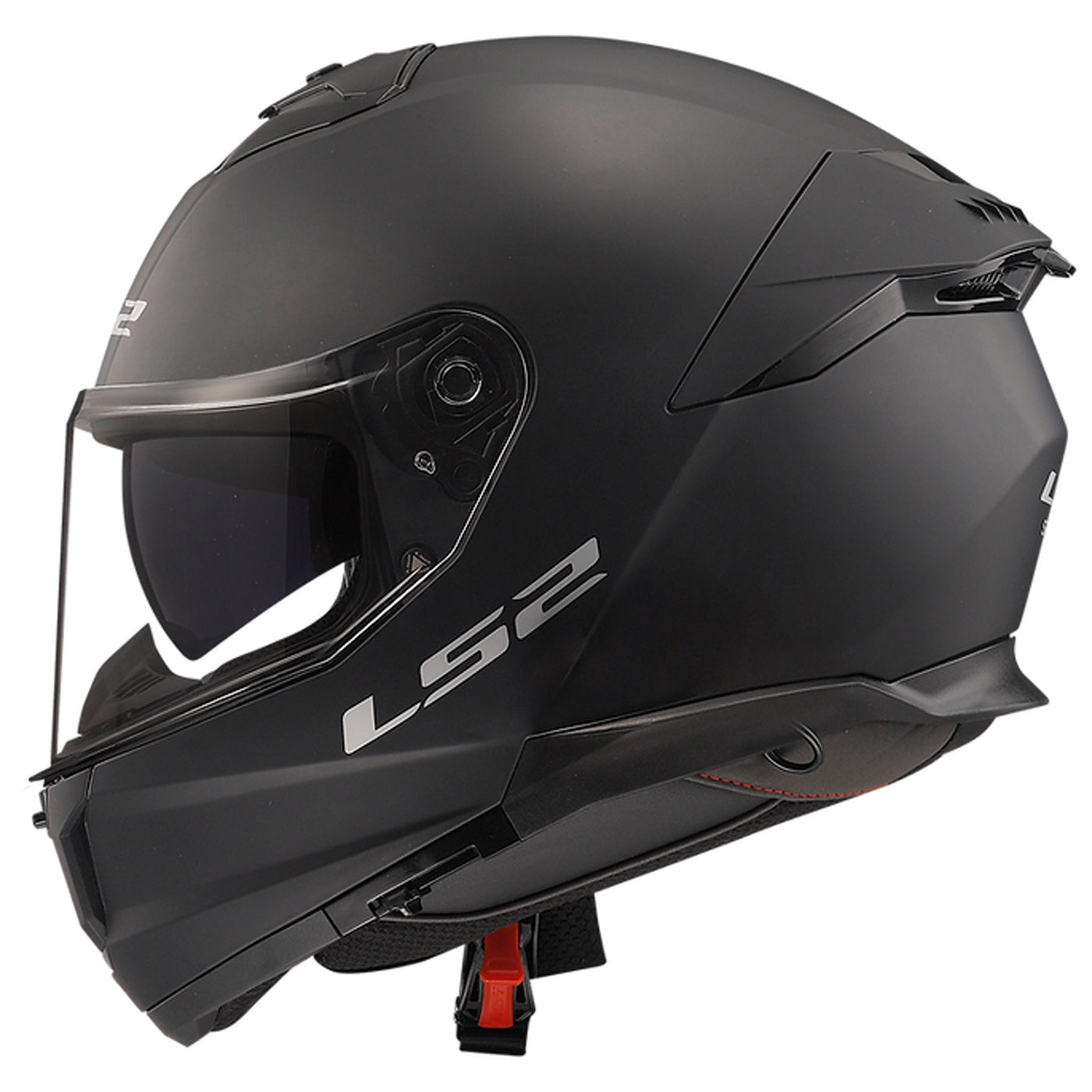 LS2 Helmets Stream II Solid Helmet Matte Black - Left Side View