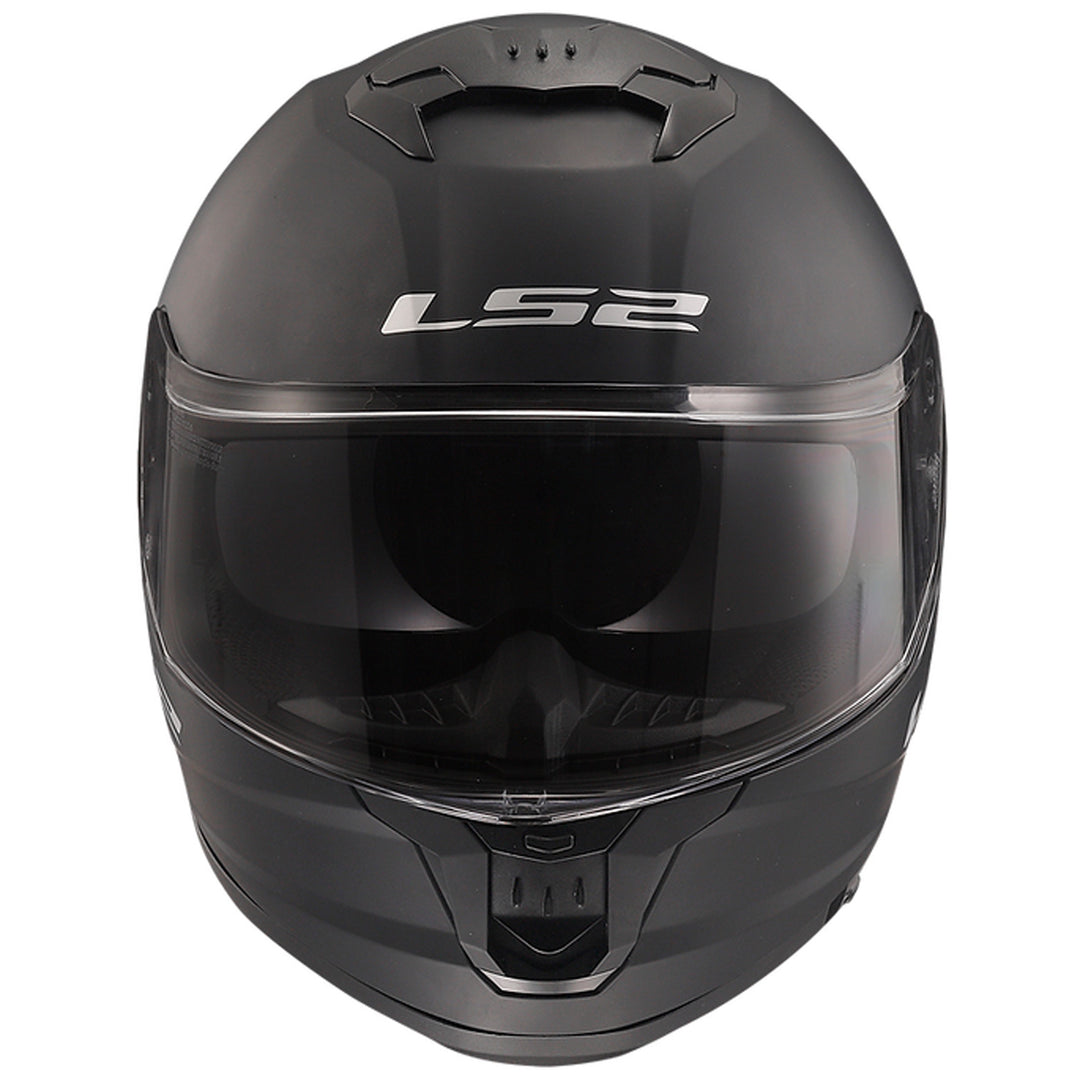 LS2 Helmets Stream II Solid Helmet Matte Black - Front View