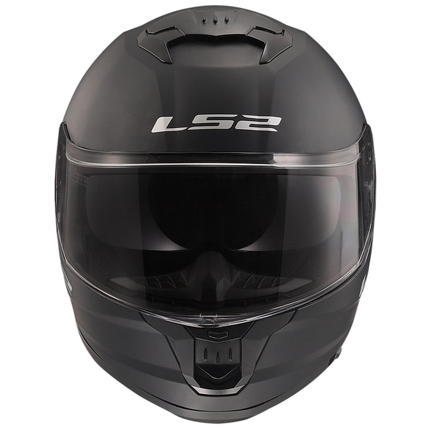 LS2 Helmets Stream II Solid Helmet Matte Black - Front View