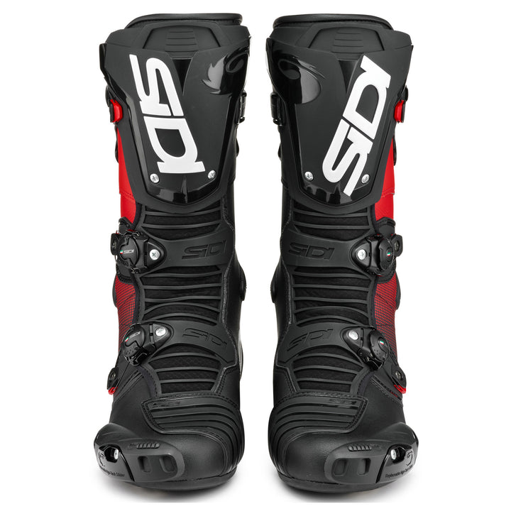 Sidi Mag-1 Boots Black/Red - Front View of Pair
