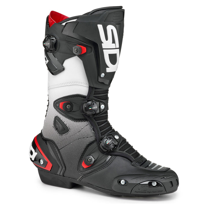 Sidi Mag-1 Boots Black/White - Front Side View