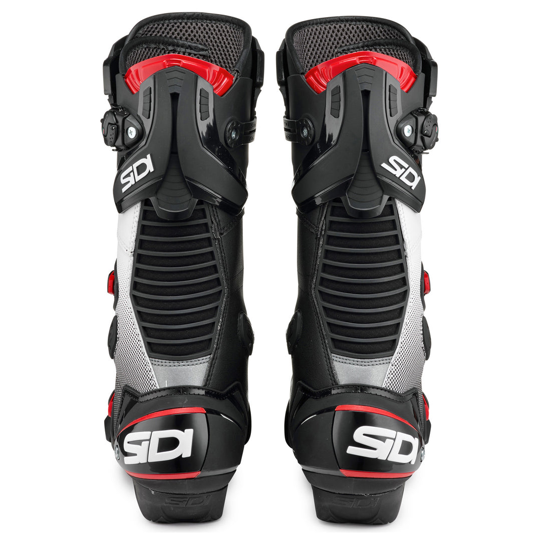 Sidi Mag-1 Boots Black/White - Rear View of Pair