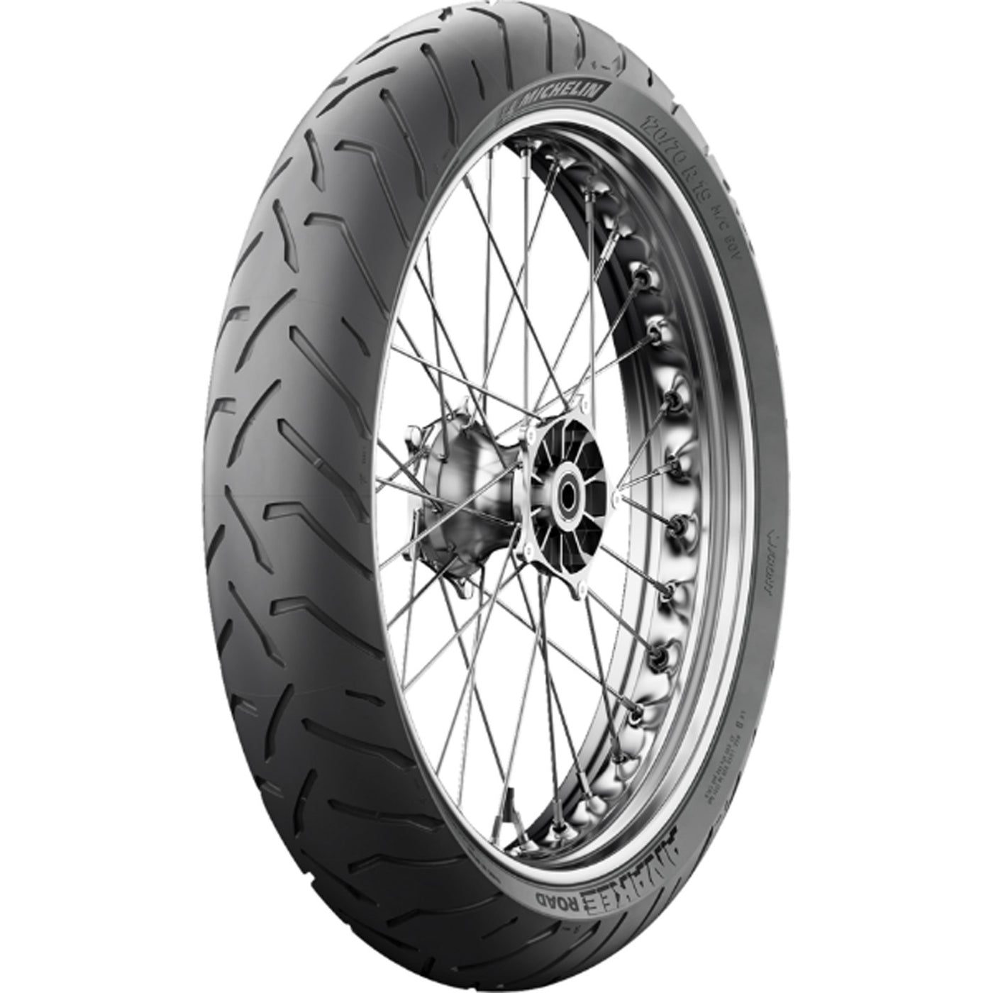 Michelin Anakee Road Tire Front - Angled Side View