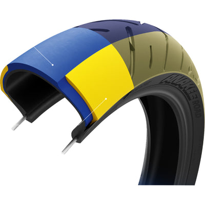 Michelin Anakee Road Tire - Graphic of Internal Layers and Material