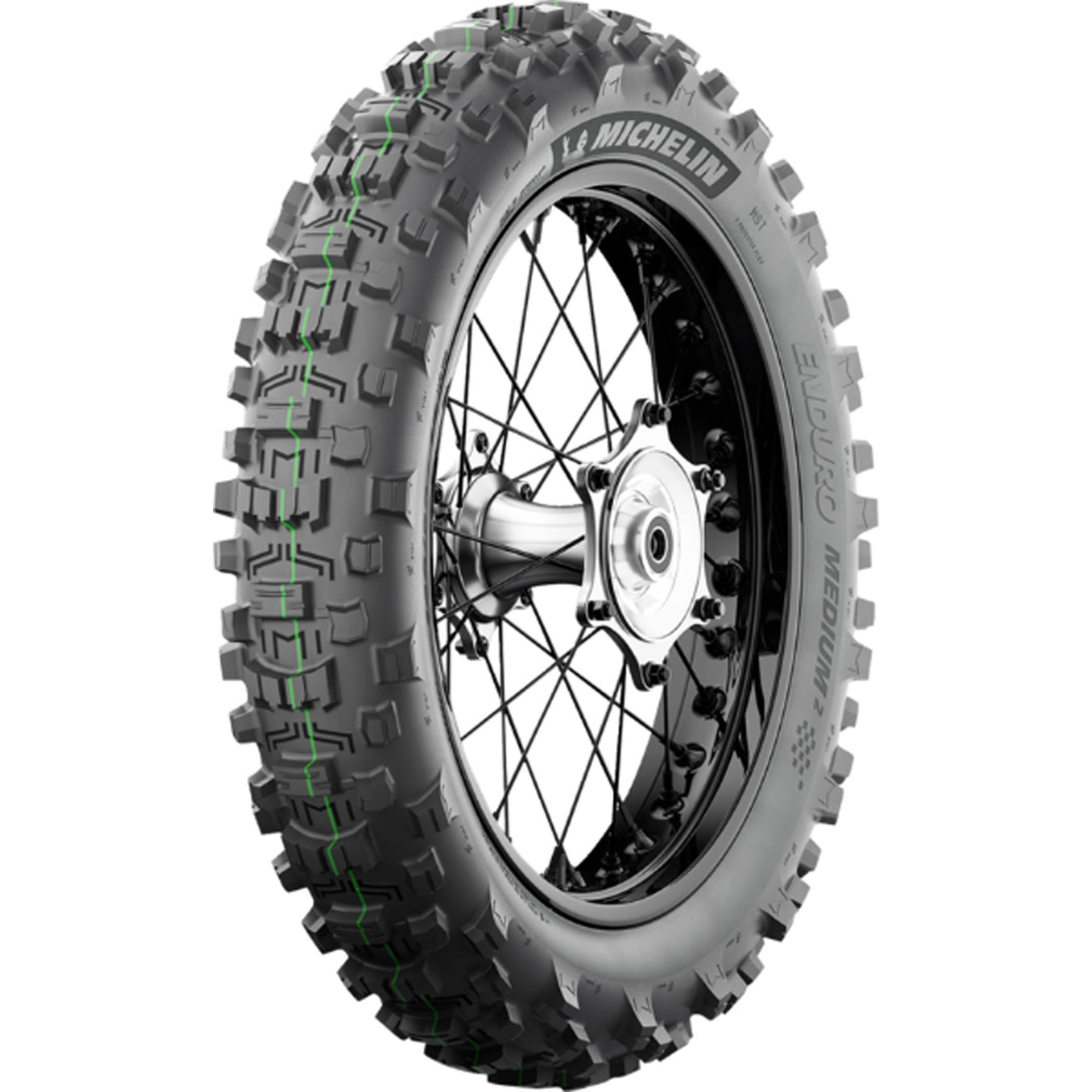 Michelin Enduro Medium 2 Tire Rear - Angled Side View