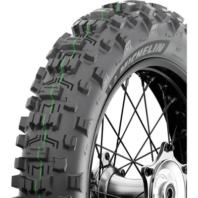 Michelin Enduro Medium 2 Tire Rear - Close-Up of Angled Side View