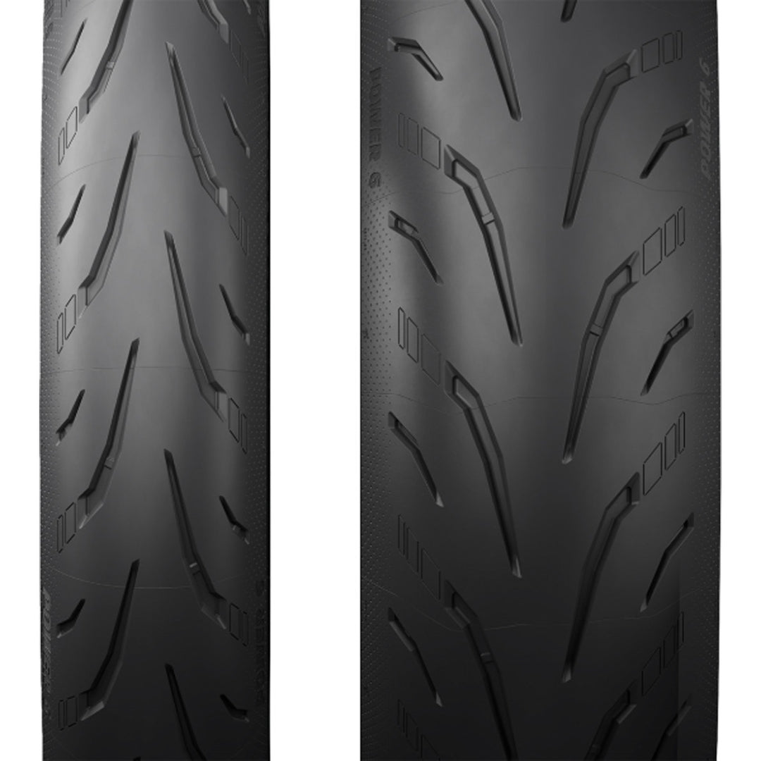 Michelin Power 6 Tire - Close-Up of Treads of Front and Rear
