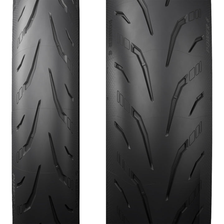 Michelin Power 6 Tire - Close-Up of Treads of Front and Rear